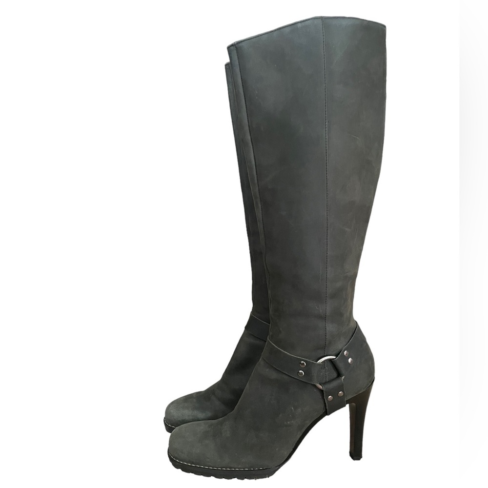 Gianni Bini Gray Suede Hercules Below the Knee Tall Boots Size 8 - Picture 4 of 10